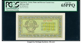 Yugoslavia State Bank for Istria, Fiume & Slovenene Coastal Area 500 Lire 1945 Pick R7 PCGS Gem New 65PPQ. 

HID09801242017

© 2020 Heritage Auctions ...