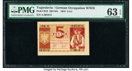 Yugoslavia Sparkasse der Provinz Laibach 5 Lir 28.11.1944 Pick R19 PMG Choice Uncirculated 63 EPQ. 

HID09801242017

© 2020 Heritage Auctions | All Ri...