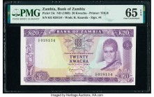 Zambia Bank of Zambia 20 Kwacha ND (1969) Pick 13c PMG Gem Uncirculated 65 EPQ. 

HID09801242017

© 2020 Heritage Auctions | All Rights Reserved