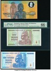 Zimbabwe Reserve Bank of Zimbabwe 50 Trillion Dollars 2008 Pick 90 PMG Gem Uncirculated 66 EPQ. Zimbabwe Reserve Bank of Zimbabwe 100 Trillion Dollars...