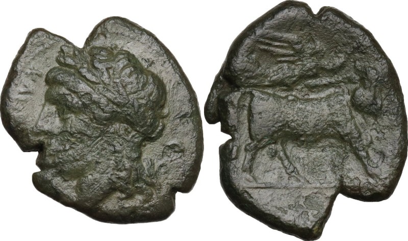 Samnium, Southern Latium and Northern Campania, Compulteria. AE20, (c. 265-240 B...