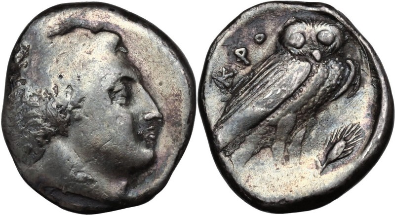 Greek Italy. Bruttium, Kroton. AR Oktobol or Half Nomos(?), circa 300-250 BC. Ba...