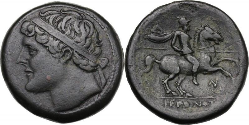 Sicily. Syracuse. Hieron II (274-216 BC). AE 28 mm. Head left, diademed. / Horse...