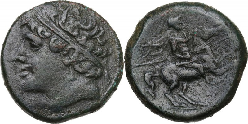 Sicily. Syracuse. Hieron II (274-216 BC). AE 28 mm. Head left, diademed. / Horse...