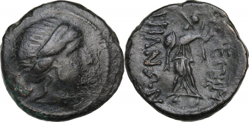 Continental Greece. Thrace, Mesembria. AE 20 mm, circa 250-175 BC. Diademed fema...