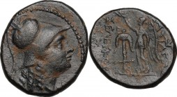 Greek Asia. Syria, Seleucid Kings. Seleukos II (246-225 BC). AE 21 mm, Antioch ad Orontem mint. Helmeted head of Athena right. / Nike advancing left; ...