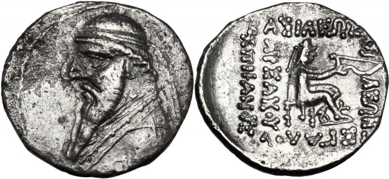 Greek Asia. Kings of Parthia. Mithradates II (121-91 BC). AR Drachm, Rhagai mint...