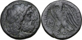 Africa. Egypt, Ptolemaic Kingdom. Ptolemy II Philadelphos (285-246 BC). AE 26 mm. Imitative issue under Hieron II of Syracuse. Mint in Sicily. Struck ...