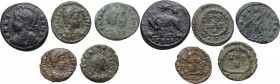 Late Roman Empire. Multiple lot of five (5) AE Fractionals. AE. About VF:VF.