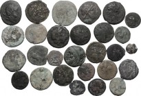 Miscellaneous. Multiple lot of twenty eight (28) AE unclassified coins. AE. F:VF.