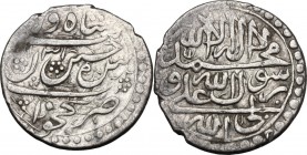 Safavids. Husayn I (AH 1105-1135 / AD 1694-1722). AR Abbasi, Nakhjawan, type D, AH 1131. Shi'ite Kalima in Arabic. / Name and title in Persian, mint a...