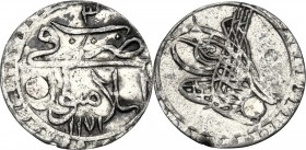 Ottoman Empire. Mustafa III (AH 1171-1187 / AD 1757-1774). 1 Para, Islambul. AH 1171, RY 3 ( ). Toughra of Mustapha III in center. / Mint and date. KM...