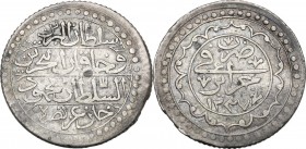 Ottoman Empire. Mahmud II (AH 1223-1255 / AD 1808-1839. Budju, Jaza’ir (Algeria), AH 1237 (1821). Name and titles in four lines. / Mint and date. KM 6...