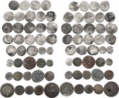 Lot of 39 AR and AE coins mainly from the Ottoman Empire, to be classified.