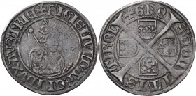 Austria. Sigmund d. Munzreiche (1439-1490). AR Sechser, Hall mint. M-T 48. AR. 3.18 g. 24.00 mm. VF+.