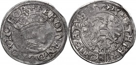Austria. Ferdinand I (1521-1564). AR Groschen (3 Kreuzer), 1549, Linz mint. Markl 519. AR. 2.10 g. 21.00 mm. VF.