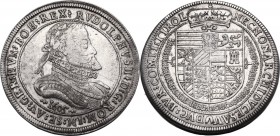 Austria. Rudolph II (1576-1612). AR Taler 1605, Hall mint. Dav. 3005. AR. 28.31 g. 41.00 mm. Good VF.