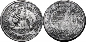 Austria. Leopold V (1619-1632). AR 10 Kreuzer 1628, Hall mint. M-T 476. AR. 4.15 g. 29.00 mm. VF.