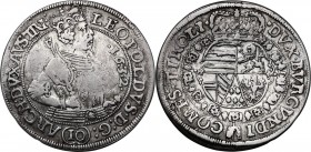 Austria. Leopold V (1619-1632). AR 10 Kreuzer 1632, Hall mint. M-T 478. AR. 4.53 g. 29.00 mm. VF+.