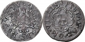 Austria. Leopold V (1619-1632). AR Vierer (4 Heller) , Hall in Tirol mint. KM 235. AR. 0.37 g. 13.00 mm. R. Rare type. Toned. Good VF.