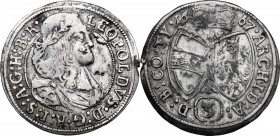 Austria. Leopold I (1657-1705). AR 3 Kreuzer 1667, Hall mint. KM 1245. AR. 1.50 g. 21.00 mm. VF.
