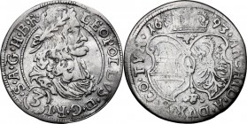 Austria. Leopold I (1657-1705). AR 3 Kreuzer 1693, Hall mint. Herinek 1439. AR. 1.41 g. 20.00 mm. VF.