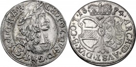Austria. Leopold I (1657-1705). AR 3 Kreuzer 1694, Hall mint. Herinek 1440. AR. 1.46 g. 20.00 mm. EF.