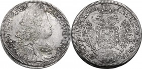 Austria. Karl VI (1711-1740). AR 1/2 Taler 1724, Hall mint. Herinek 486. AR. 14.32 g. 35.00 mm. Good VF.