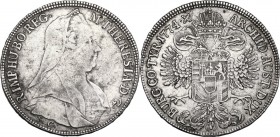 Austria. Maria Theresia (1740-1780). AR 1/2 Taler 1774, Gunzburg mint. Herinek 681. AR. 14.01 g. 35.00 mm. VF/VF+.