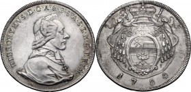 Austria. Hieronymus von Colloredo (1771-1803). AR Taler 1784. Dav. 1263; Probszt 2487. AR. 28.01 g. 42.00 mm. About EF.