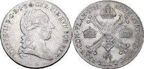 Austria. Joseph II (1765-1790). AR 1/2 Taler 1788 A, Wien mint. Herinek 194. AR. 14.75 g. 34.00 mm. VF+/EF.