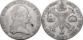 Austria. Franz II (1792-1835). AR Taler 1796 A, Wien mint. Dav. 1180; Herinek 466. ARR. 29.49 g. 39.00 mm. VF/VF+.