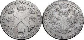 Austrian Netherlands. Maria Theresa (1740-1780). AR Kronentaler, 1766, Brussels mint. Herinek 1942. AR. 29.41 g. 40.00 mm. VF+.