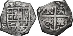 Spain. Philip IV (1621-65) (?). AR 4 Reales. AR. 13.49 g. 30.50 mm. VF.
