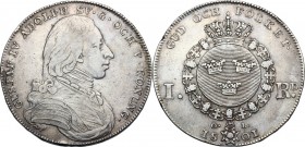 Sweden. Gustav IV Adolf (1792-1809). AR Riksdaler 1801. KM 561; Dav. 346; SM 27. AR. 29.11 g. 41.00 mm. Rare. VF.