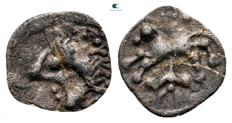 Central Europe. The Vindelici circa 100-50 BC. Manching Type 2. Obol AR

8 mm,...