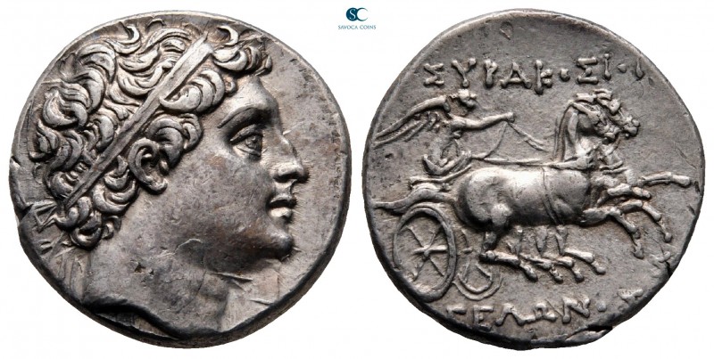 Sicily. Syracuse. Gelon II, son of Hieron II 240-216 BC. 
8 Litrai AR

19 mm,...