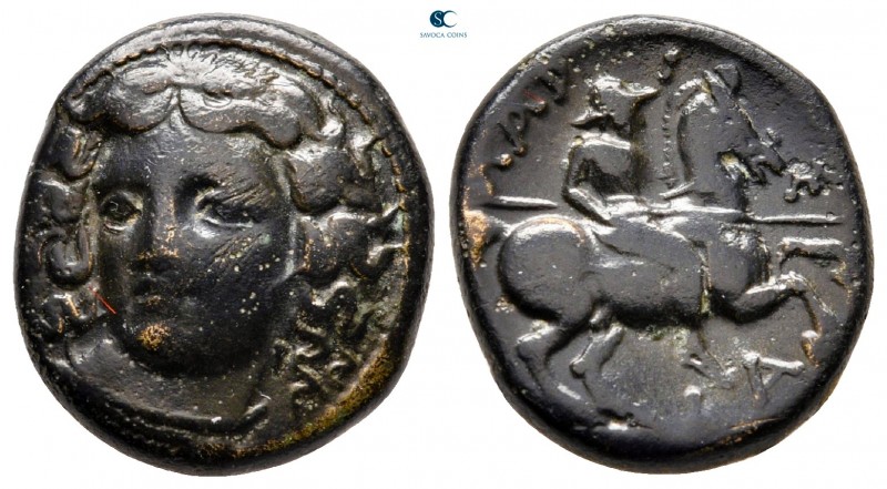 Thessaly. Larissa circa 356-337 BC. 
Tetrachalkon Æ

18 mm, 5,81 g

Head of...