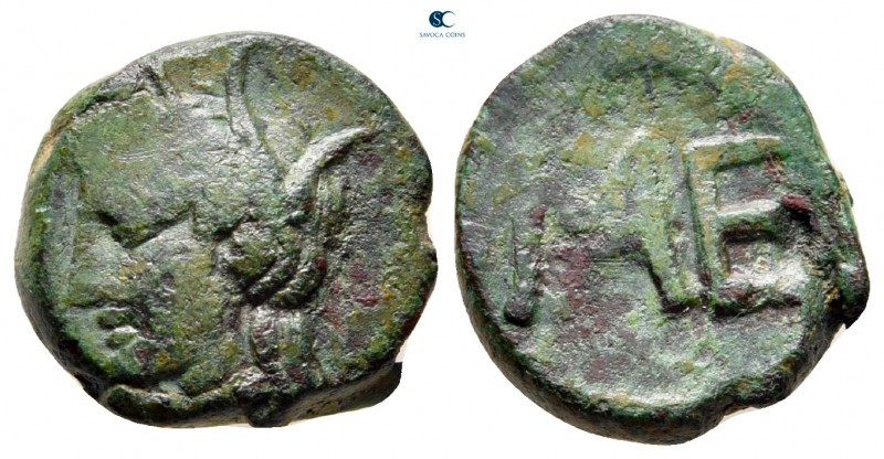 Messenia. Messene circa 370-330 BC. 
Bronze Æ

14 mm, 4,06 g

Head of Demet...