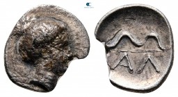 Arkadia. Alea circa 390-370 BC. Obol AR