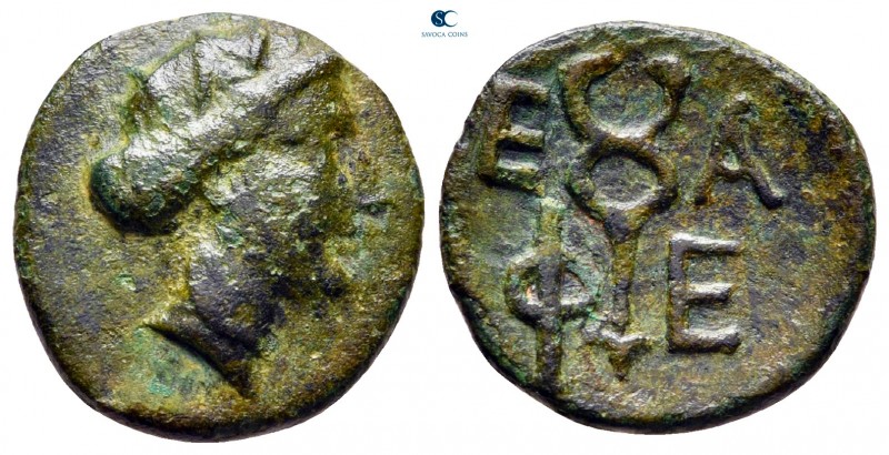 Arkadia. Pheneos circa 350-300 BC. 
Bronze Æ

16 mm, 2,73 g

Head of Demete...