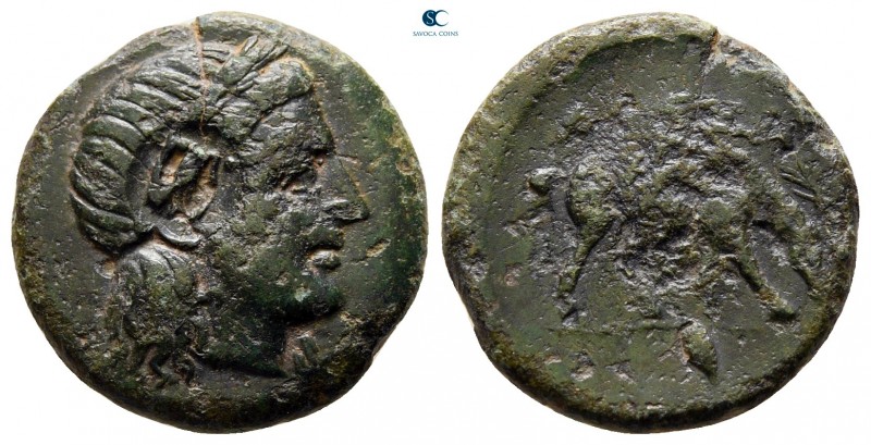 Troas. Alexandreia circa 261-227 BC. 
Bronze Æ

16 mm, 3,16 g

Laureate hea...