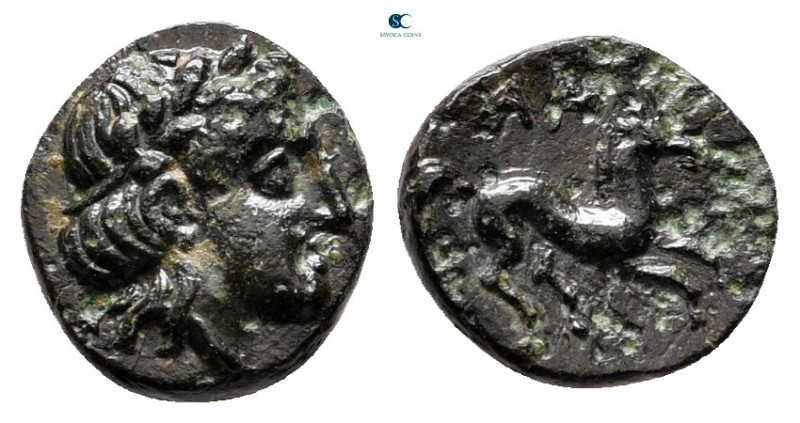 Troas. Gargara circa 400-284 BC. 
Bronze Æ

8 mm, 0,59 g

Laureate head of ...