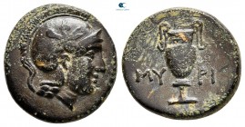 Aiolis. Myrina circa 400-300 BC. Bronze Æ