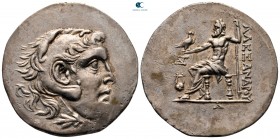 Lesbos. Mytilene circa 188-170 BC. In the name and types of Alexander III. Tetradrachm AR