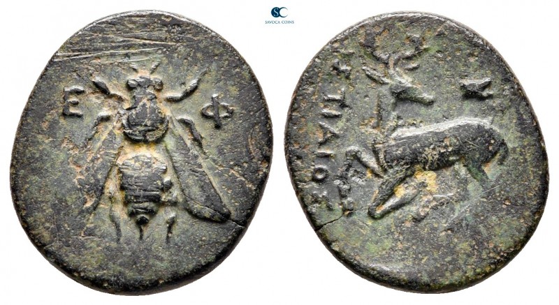 Ionia. Ephesos circa 390-320/00 BC. Histiaios, magistrate.
Bronze Æ

14 mm, 1...