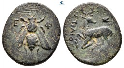 Ionia. Ephesos  circa 390-320/00 BC. Histiaios, magistrate.. Bronze Æ