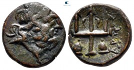 Caria. Halikarnassos  circa 200-27 BC. Arte-, magistrate. Bronze Æ