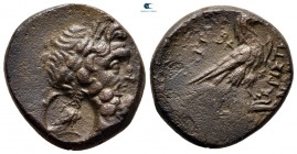 Phrygia. Amorion circa 200-100 BC. Sokrates (ΣΩΚΡΑΤΗΣ) and Aristides (ΑΡΙΣΤΕΙΔΗΣ) , magistrates. Bronze Æ