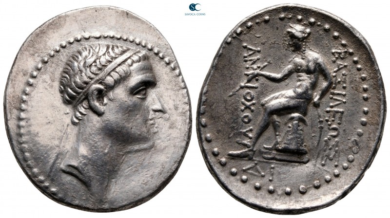 Seleukid Kingdom. Uncertain mint. Antiochos III Megas 222-187 BC. 
Tetradrachm ...